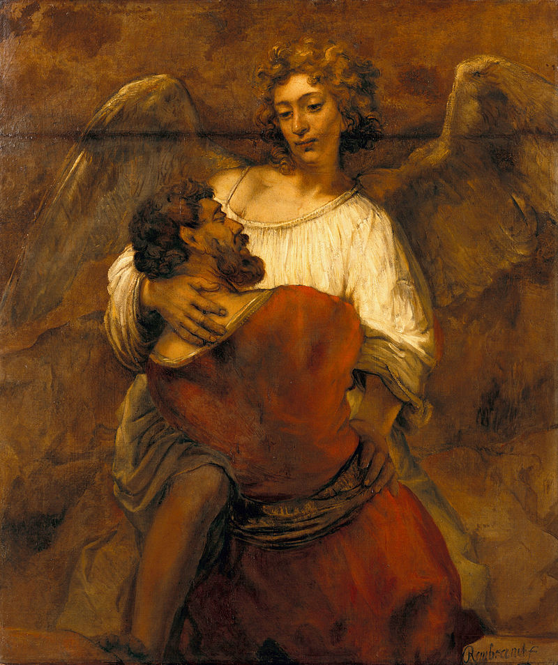 Rembrandt Jacob Wrestling With The Angel
