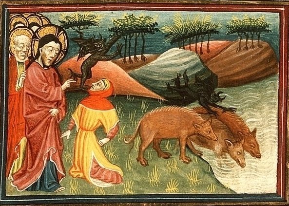 Alexander Master,  Jesus Heals The Geresene, Kinoiniklijke Bibliotheek, The Hague, 1430