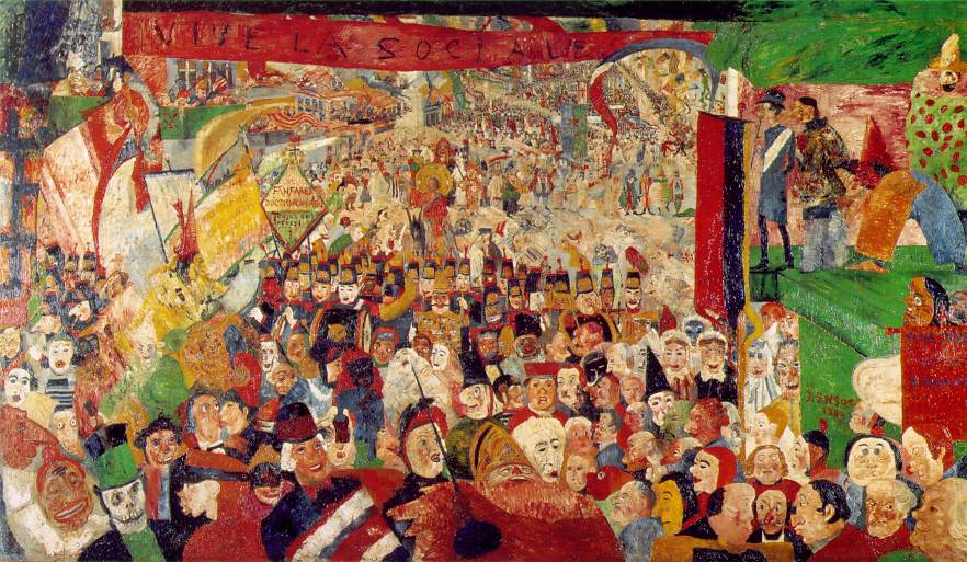 Ensor, El Ingreso De Cristo A Bruselas