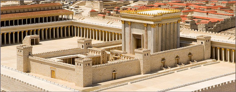 Jerusalem Herodian Temple In Israel Museum Without Its Priestly Annex