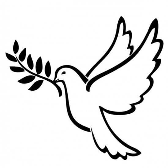 Peace Dove Coloring Page