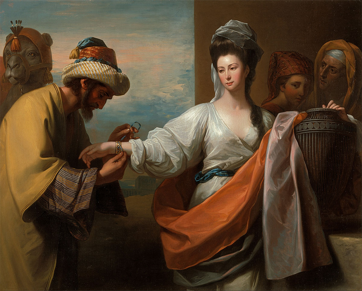 5 Benjamin West Isaac's Servant Tying The Bracelet On Rebecca's Arm