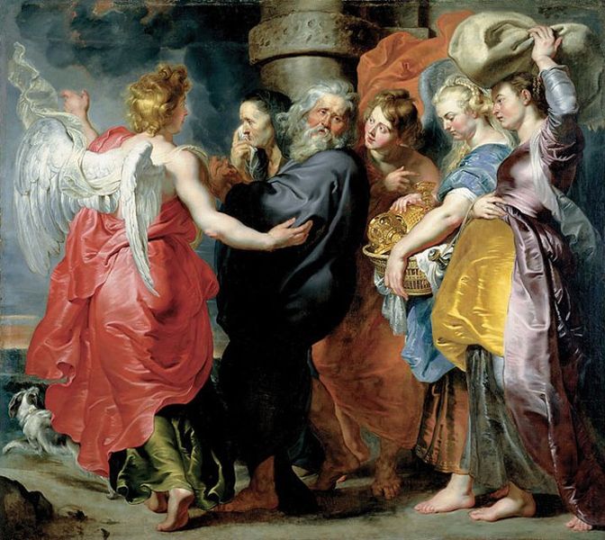 672px The Flight Of Lot And His Family From Sodom By Peter Paul Rubens,1613 15. Oil On Canvas.From The Ringling Museum