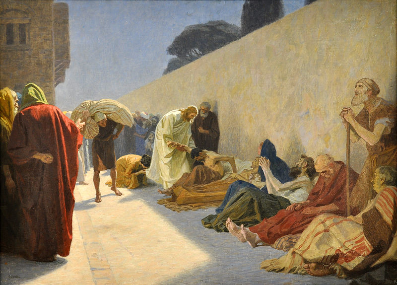 Gebhard Fugel Christus Heilt Kranke C1920