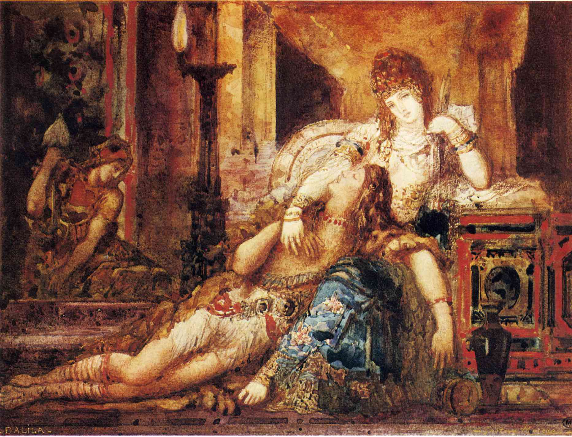 Samson And Delilah 1882 Gustave Moreau