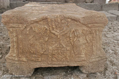 Magdala Synagogue Decorated Stone Gf123109097