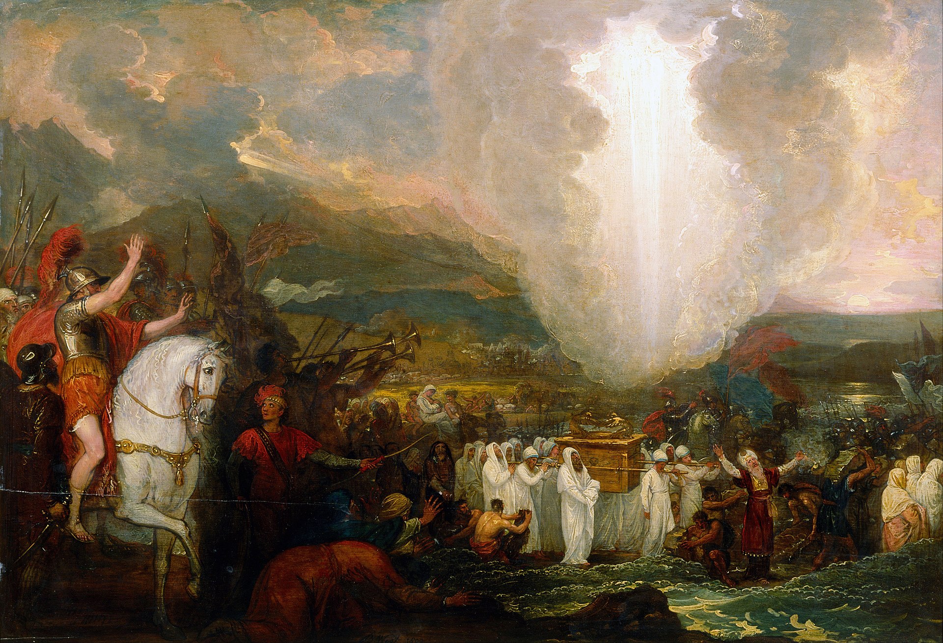 5 Benjamin West Joshua Passing The River Jordan With The Ark Of The Covenant Google Art Project