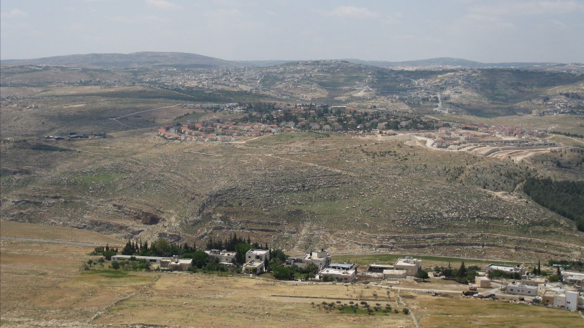 Zicht Op Tekoa Vanaf Herodium