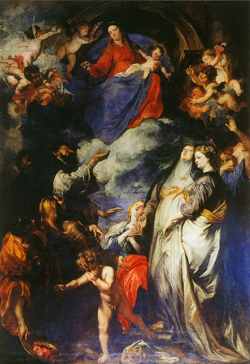 5 Van Dyck Madonna Del Rosario Palermo