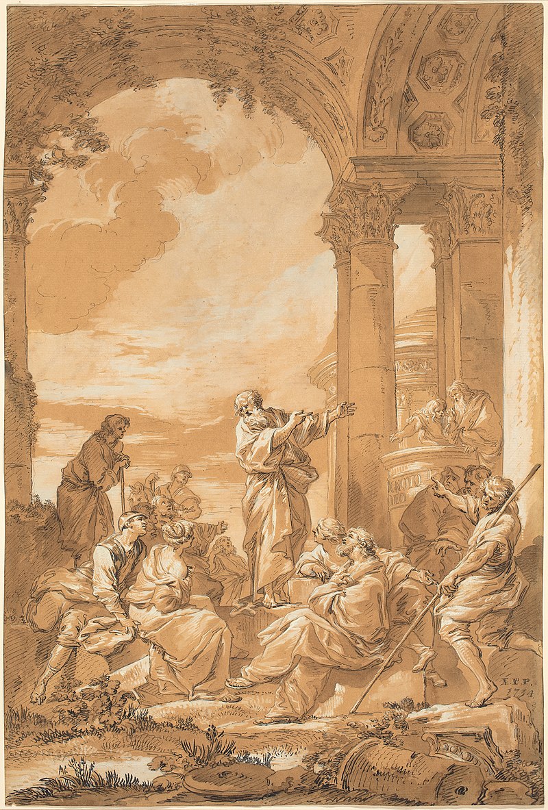 Giovanni Paolo Panini, Saint Paul Preaching In Athens, 1734, NGA 131305