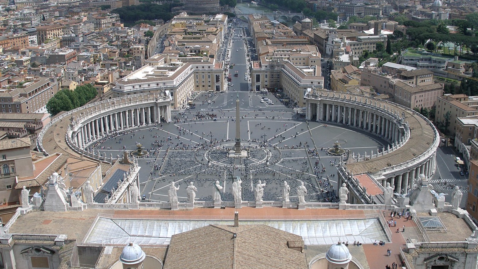 Wikimedia Commons Rome, Vatican, Italy, Saint Peter's Square As Seen From Michelangelo Dome