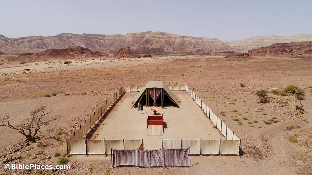 Bible Places Tabernacle Model Aerial From East Ws032317843c
