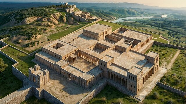 Wikimedia Artistic Rendition Of The Palace At Susa, Circa 470 BC