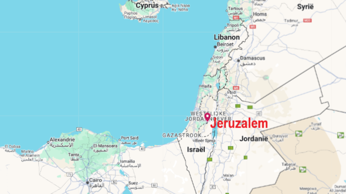 Kaart Jeruzalem