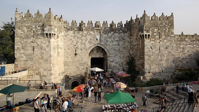 Jerusalem Damaskustor BW 1 D
