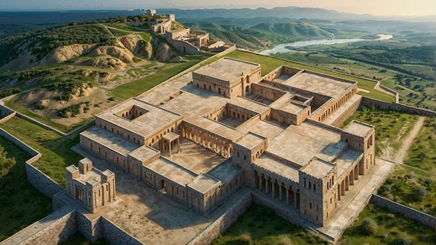 Wikimedia Commons Artistic Rendition Of The Palace At Susa, Circa 470 BC