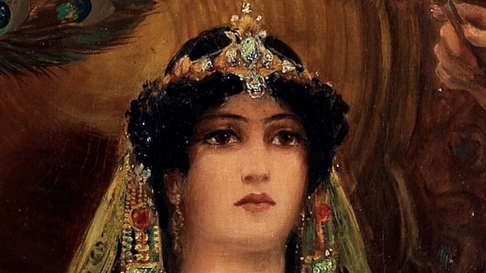 Wkimedia IQueen Of Sheba (1907), By Edward Slocombe (cropped)
